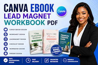 design your PDF ebook design worksheet leadmagnet checklist workbook and freebie