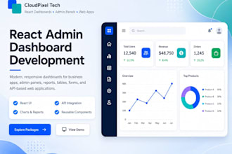 build a react admin dashboard for your business