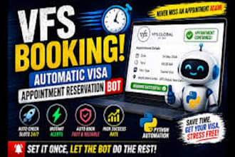 do booking appointment bot,vfs bot,booking bot,vfs appointment