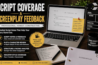 write  script coverage, screenplay feedback, movie script, script notes review