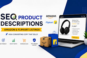 write SEO friendly amazon and flipkart product descriptions that convert
