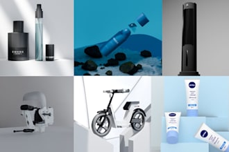 do professional product 3d modeling, rendering and animation in blender quickly