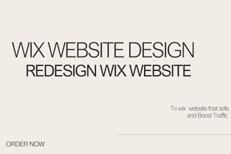 design wix website design and redesign wix website for bussiness website brand