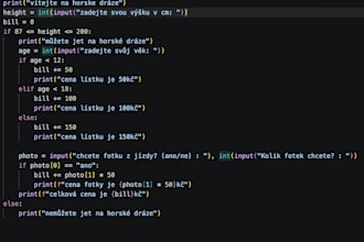 do a python code