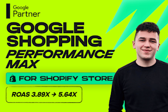 set up shopify google shopping ads and performance max campaigns