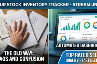 build professional stock inventory tracker in excel or sheet