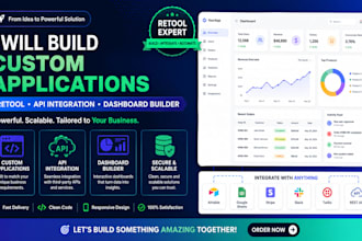 retool app development custom applications api integration dashboard builder