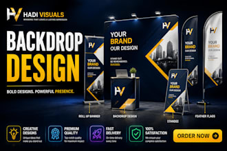 design backdrop, trade show booth and exhibition stand