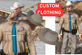 do fivem clothing, eup, mc kuttes, vests and chains for fivem roleplay servers