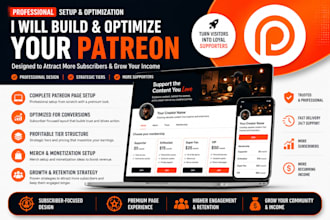 setup and optimizae your patreon for more subscribers