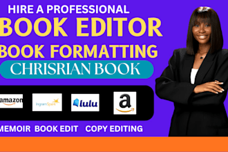 development edit, copy edit, book formatting, memoir book, christian book