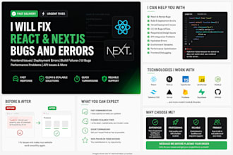 fix react or nextjs bugs, errors, and frontend issues