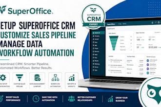 setup superoffice crm customize sales pipeline manage data workflow automation