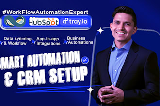 setup oracle netsuite, hubspot, zapier, tray io and ai CRM automation