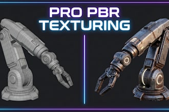 do 3d pbr texturing substance painter uv unwrapping game ready 4k textures