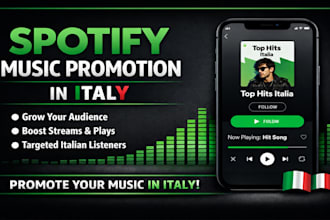 do spotify music promotion in italy