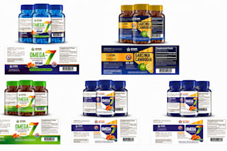 design professional supplement label design with fda nutrition facts panel