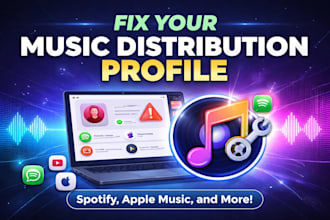 music distribution fix music distribution  profile issues music metadata
