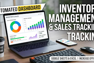an automated inventory management system, sales dashboard
