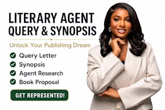 submit your book to literary agents with query letter, book proposal, synopsis