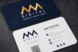 design a professional and modern business card with canva