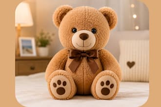 design custom plush toy character and realistic plush design