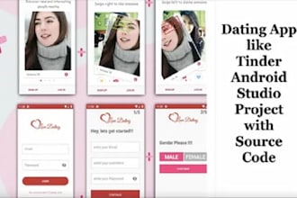 make a dating website, dating app with online video call and live stream