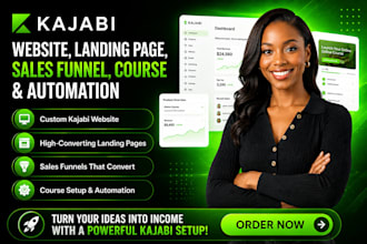 setup kajabi online course, kajabi expert, kajabi website design, kajabi website