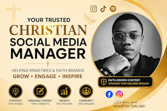 manage and grow your christian social media with engaging faith content
