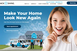 design wix exterior cleaning website roof cleaning website fleet washing website