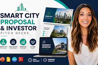 create smart city proposal presentation, property investor pitch deck