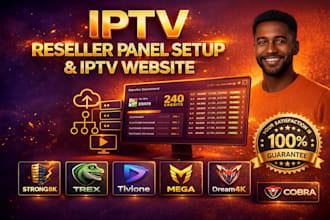 setup full business reseller panel dream4k strong8k mega trex reseller website