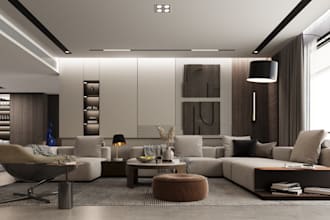 design and render 3d house with perfectionism