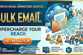 send bulk email marketing blasts and targeted email campaigns