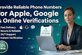reliable phone numbers apple, google, online verifications