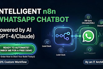 build an intelligent n8n whatsapp chatbot for business automation