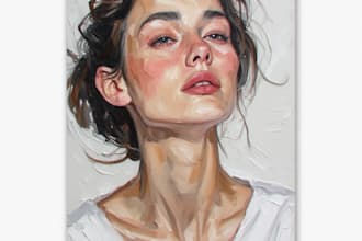oil painting portrait and illustrations