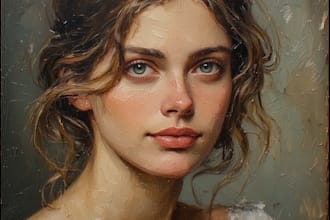 paint couple portrait painting in oil canvas