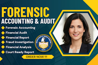 do forensic accounting,financial and forensic audit, investigate fraud as US CPA