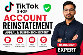 fix tiktok shop suspension, tiktok shop reinstatement and tiktok shop appeal