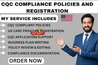 write UK cqc compliant policies and prepare UK home care policies and procedures