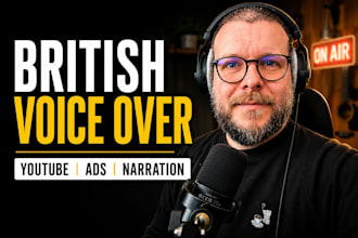 record natural, british male voice over