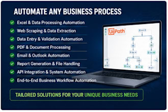 build uipath rpa bots and automate repetitive business tasks