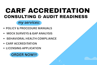 set up mental health facility, carf accreditation, mental health policy