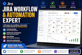 setup jira workflows automation and custom boards  for setup