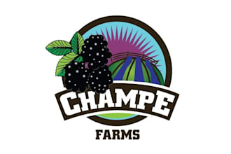 create agriculture organic logo for champe farms