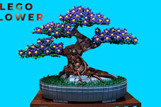 do 3d lego model lego flower bouquet lego botanical set 3d bonsai tree lego tree