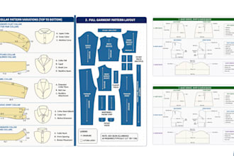 create custom sewing step by step instructions and pattern making guide