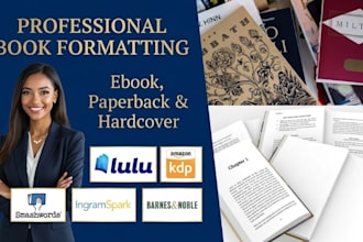 do lulu book formatting, ebook and paperback formatting