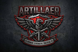 design a bold and powerful tactical logo for your brand